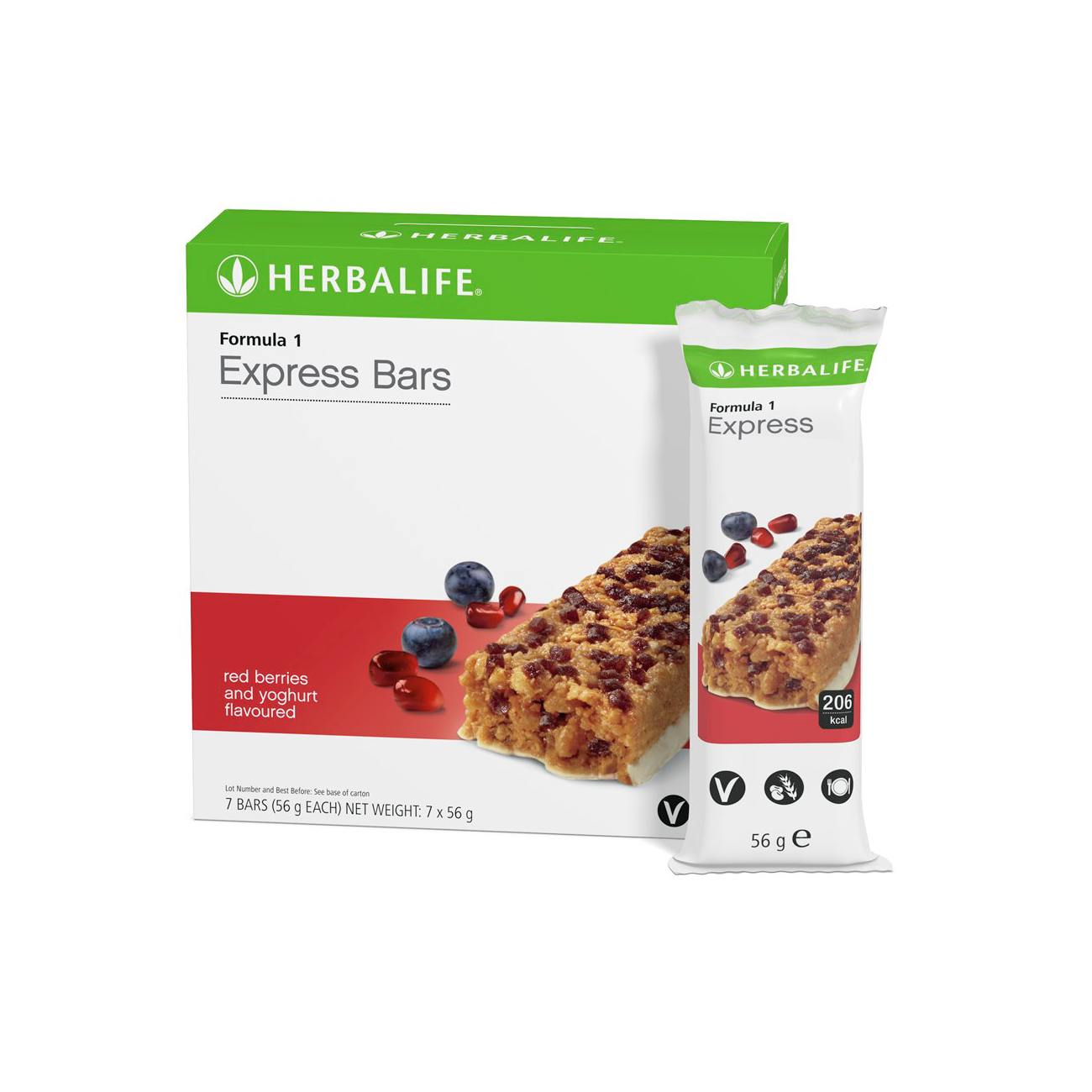 F1 Express Bar, Red Berries and Yoghurt Flavor